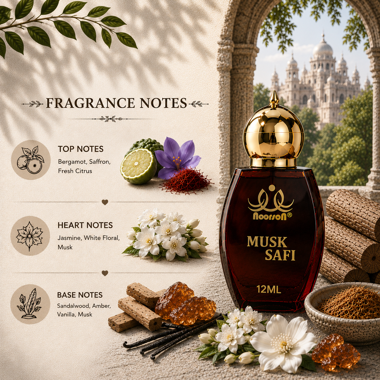 Musk Safi Non-Alcoholic Premium Quality Attar Perfume