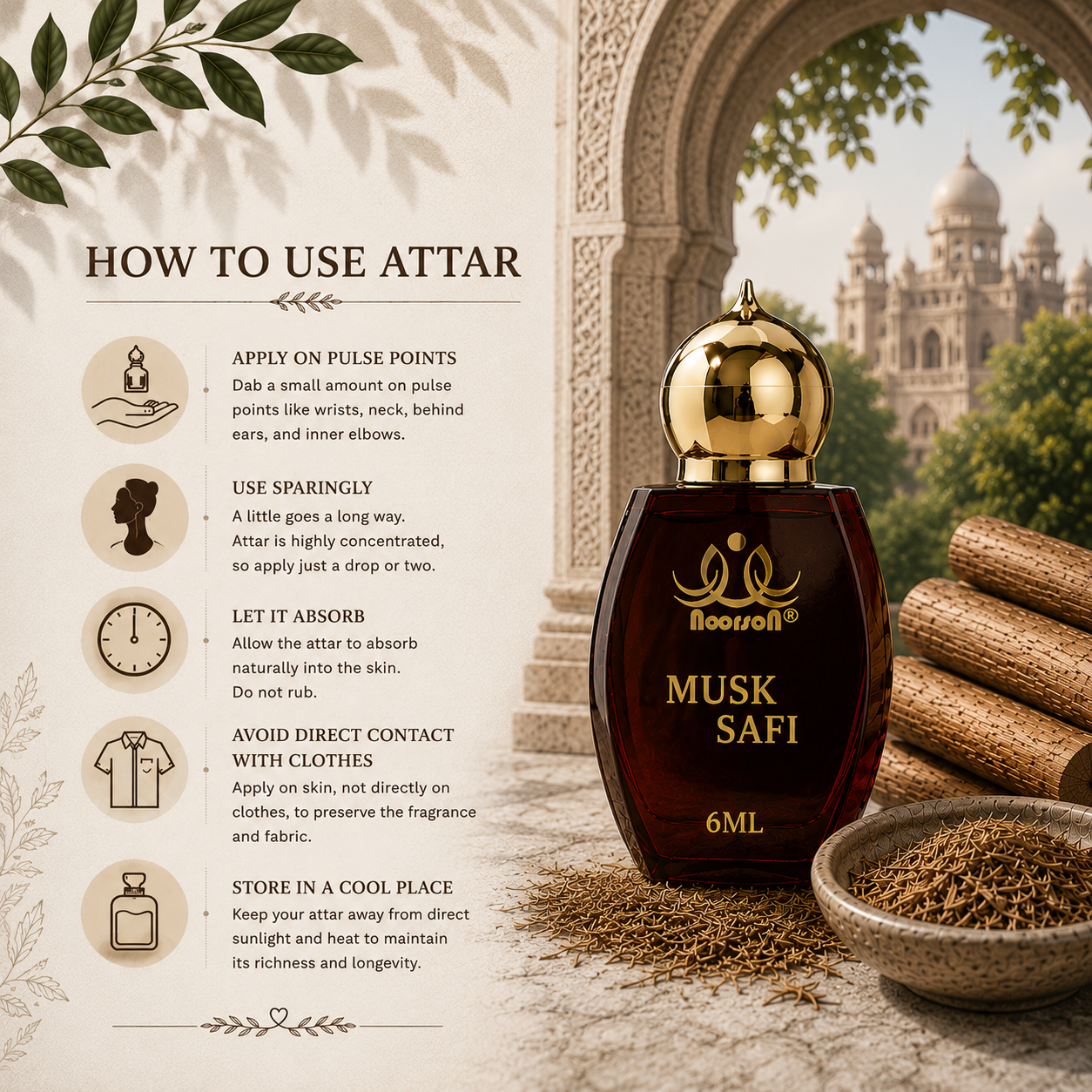 Musk Safi Non-Alcoholic Premium Quality Attar Perfume